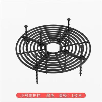 Inspired Finds Cat Proof Plant Pot Soil Guard With Fixing Nails black Round 7.48 Inches