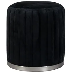 Kayoom Hocker Britteny 100 Schwarz / Graphit