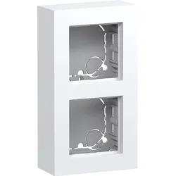 Hager WAD8211WG Gehäuse 2fach, flache Ausführung, AP, A.8, lichtweiß glänzend