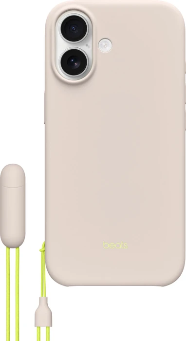 Beats iPhone Cover mit Ständer für iPhone 17 mit MagSafe und Kamera-Controller lime grey