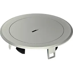 Hager BSR02MTS Metall Tubus Deckel für Installationsdose R02 Silber