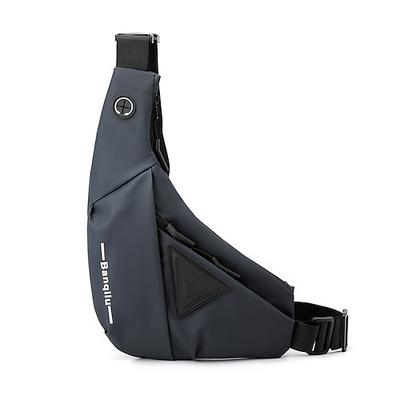 wasserdichte Umhängetasche für Herren – diebstahlsichere Brusttasche mit USB-Ladeanschluss für Reisen und Outdoor-Aktivitäten