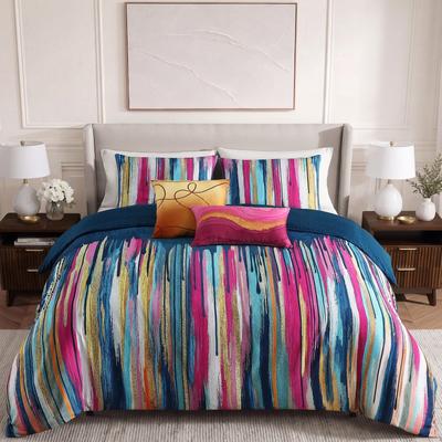 Bebejan Modern Palette 5 Piece Comforter Set 100 % Cotton Sateen