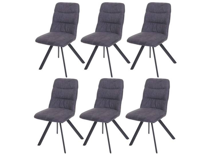 ESSZIMMERSTUHL Anthrazit 6er-Set