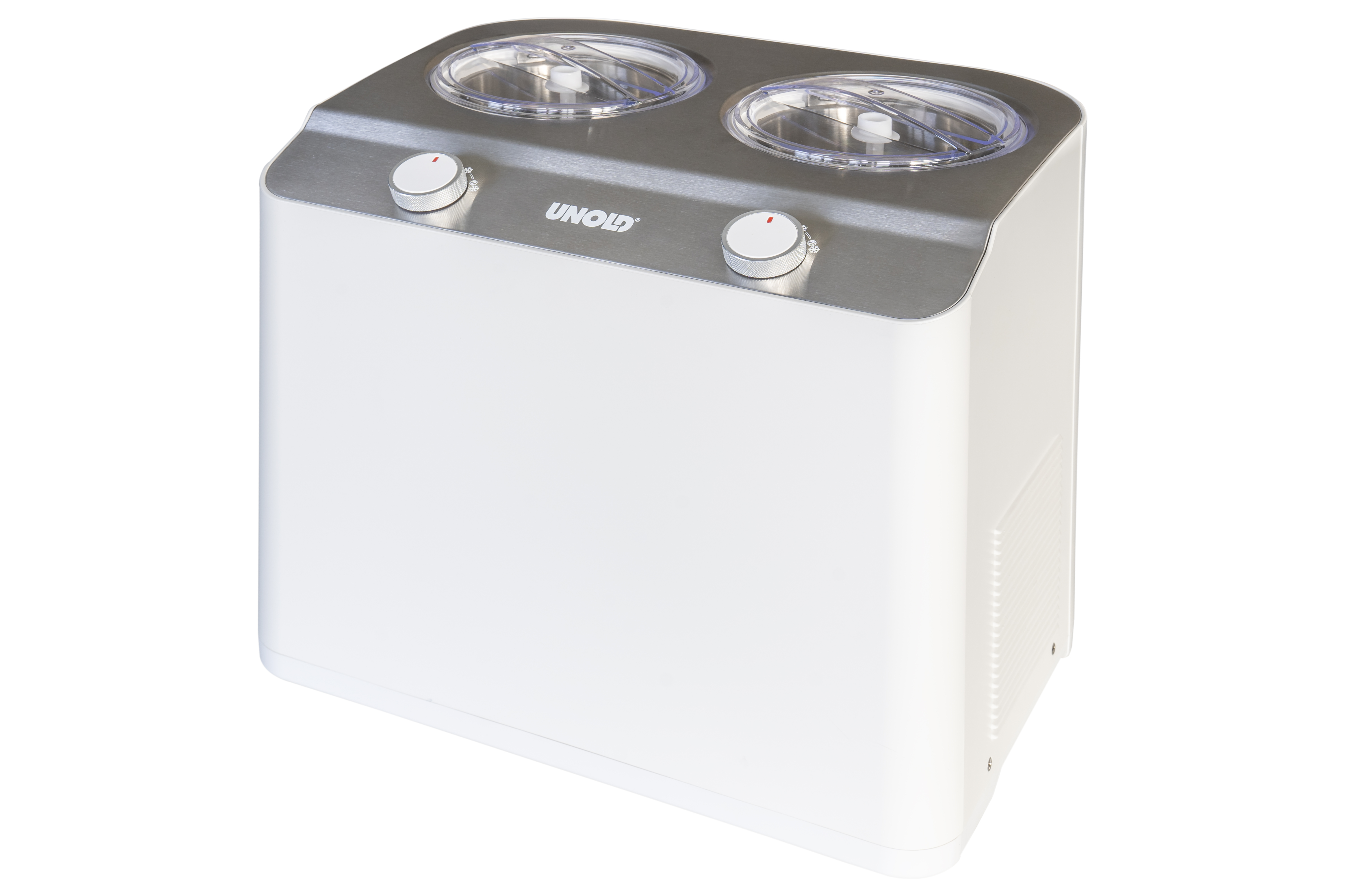 Unold 48830 Eismaschine Doppio mit Kompressor, Eismaschine Selbstkühlend Frozen Joghurtmaschine mit 2,4 Liter Eiscreme Volume