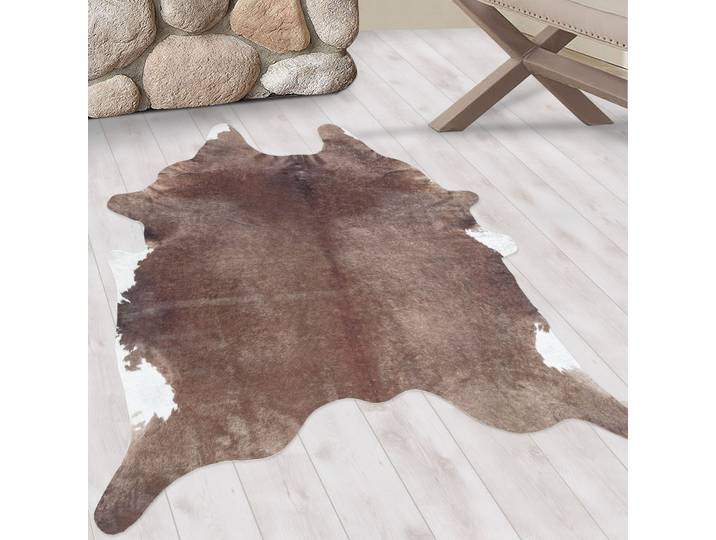 Teppich AYYILDIZ TEPPICHE ETOSHA 4112 , braun, B:150cm H:6mm L:200cm, Polyester, Teppiche, Teppich, Pflegeleicht / Moderner Fell Look