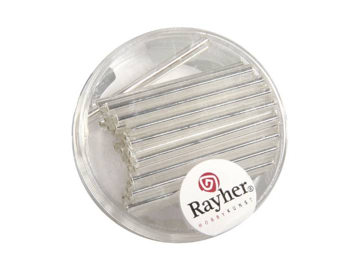 Rayher Glasstifte mit Silbereinzug 3 cm 12 Stück