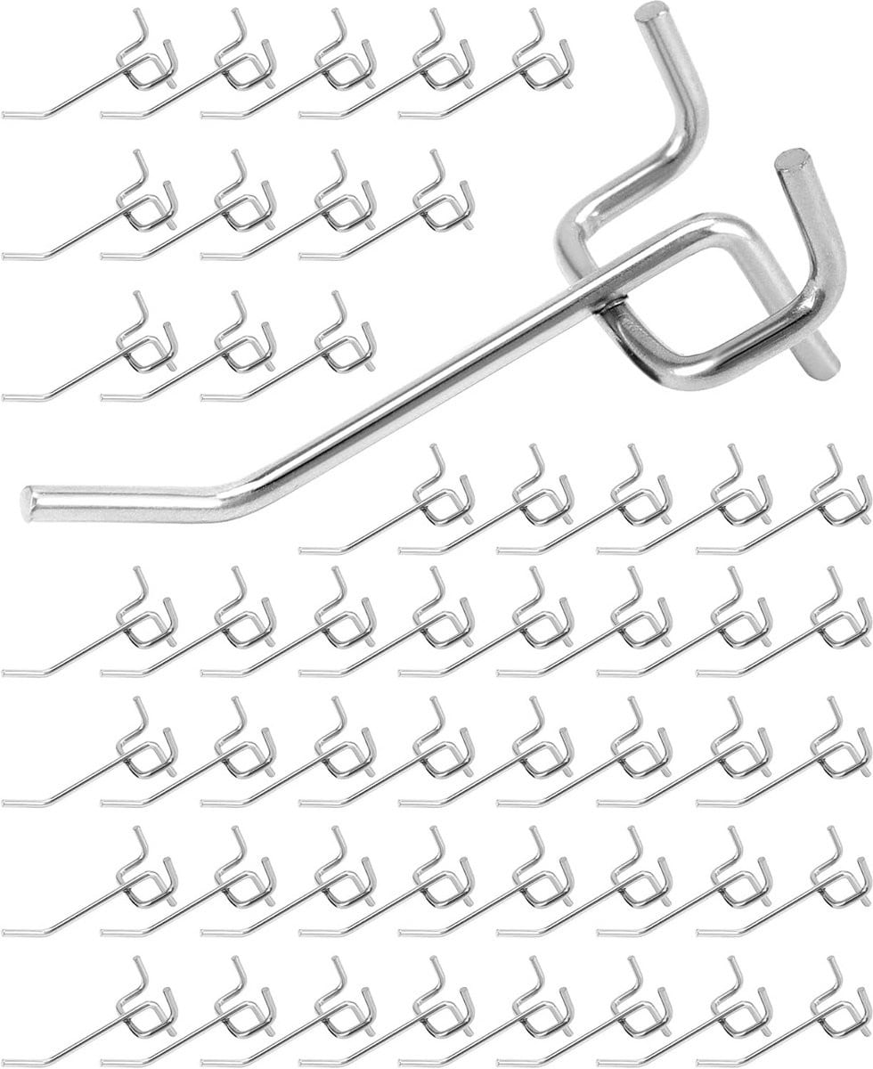 50x Ophangbordhaken voor Winkeldisplays - Gereedschapswandhaken (7 cm)