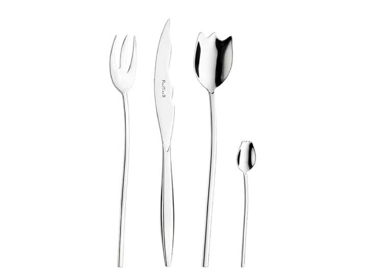 Pinti Inox Pinti Edelstahl Design Besteck Tulipani EXTRA 24-TLG