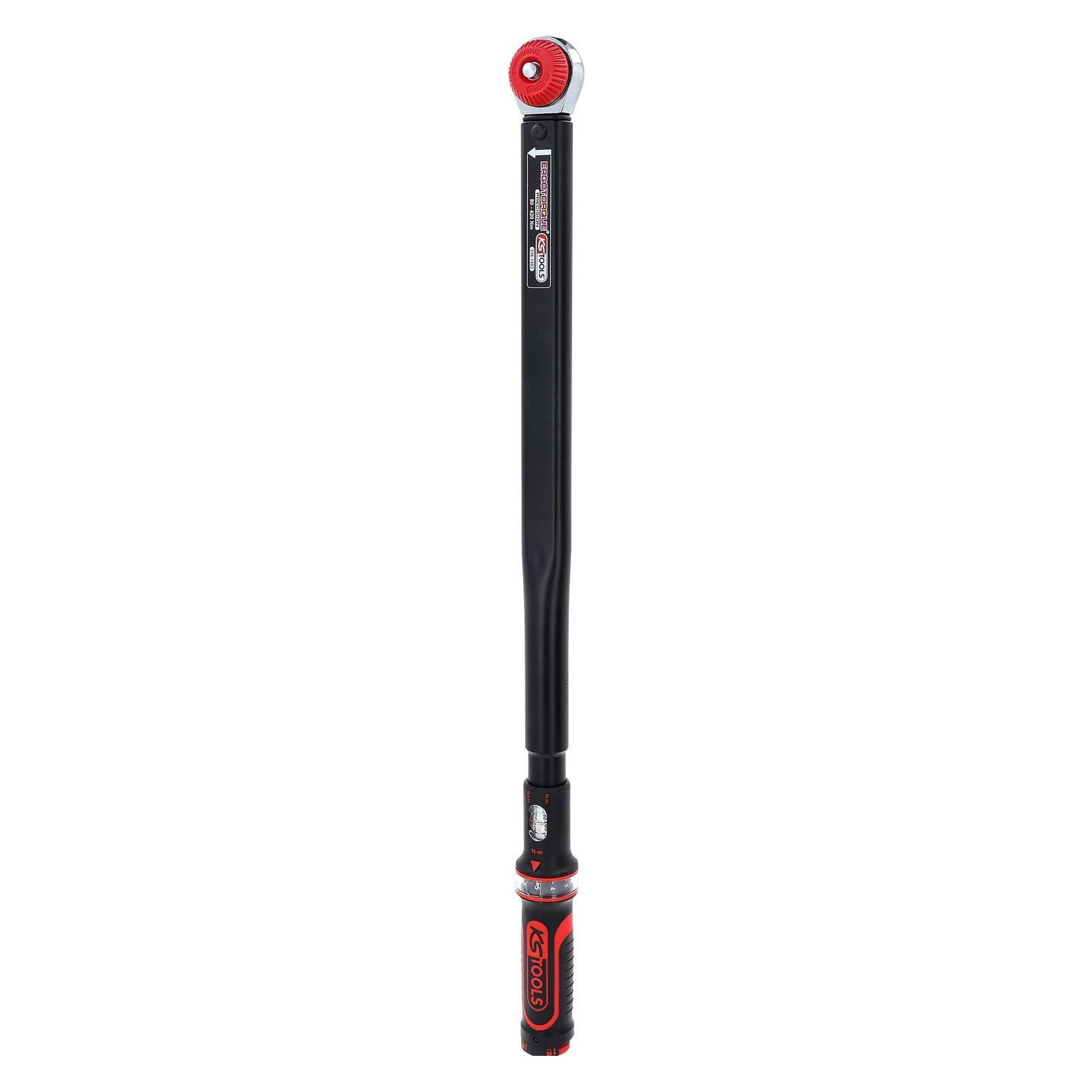 KS Tools 1/2" ERGOTORQUEprecision Ratschen-Drehmomentschlüssel Drehknopf, 80-420Nm (1/2", 80 - 420 Nm) (516.1482)