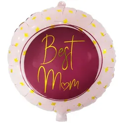 Folienballon "Best Mom", 45 cm Ø