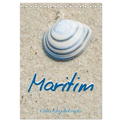 Maritim - Geburtstagskalender (Tischkalender 2026 DIN A5 hoch), CALVENDO Monatskalender