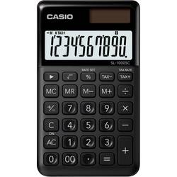 Casio SL-1000SC-BK Taschenrechner Schwarz Display (Stellen): 10 solarbetrieben, batteriebetrieben (B x H x T) 71 x 9 x 120 mm