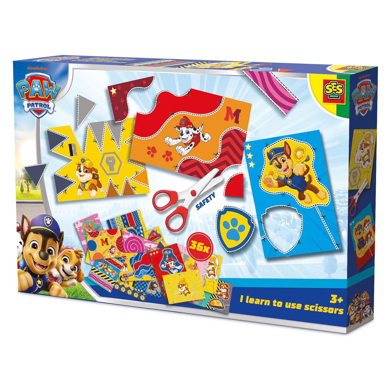 Ses Creative - Paw Patrol - Ich lerne schneiden - Bastelset für Kinder - Paw Patrol Spielzeug - 36 A (S14085)