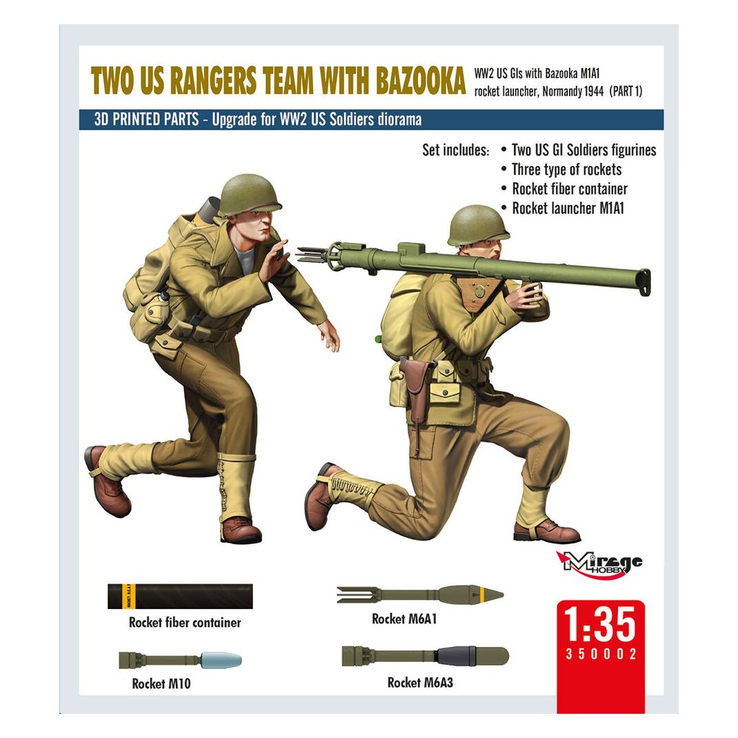 Mirage Hobby Two Us Rangers Team With Bazooka (350002)