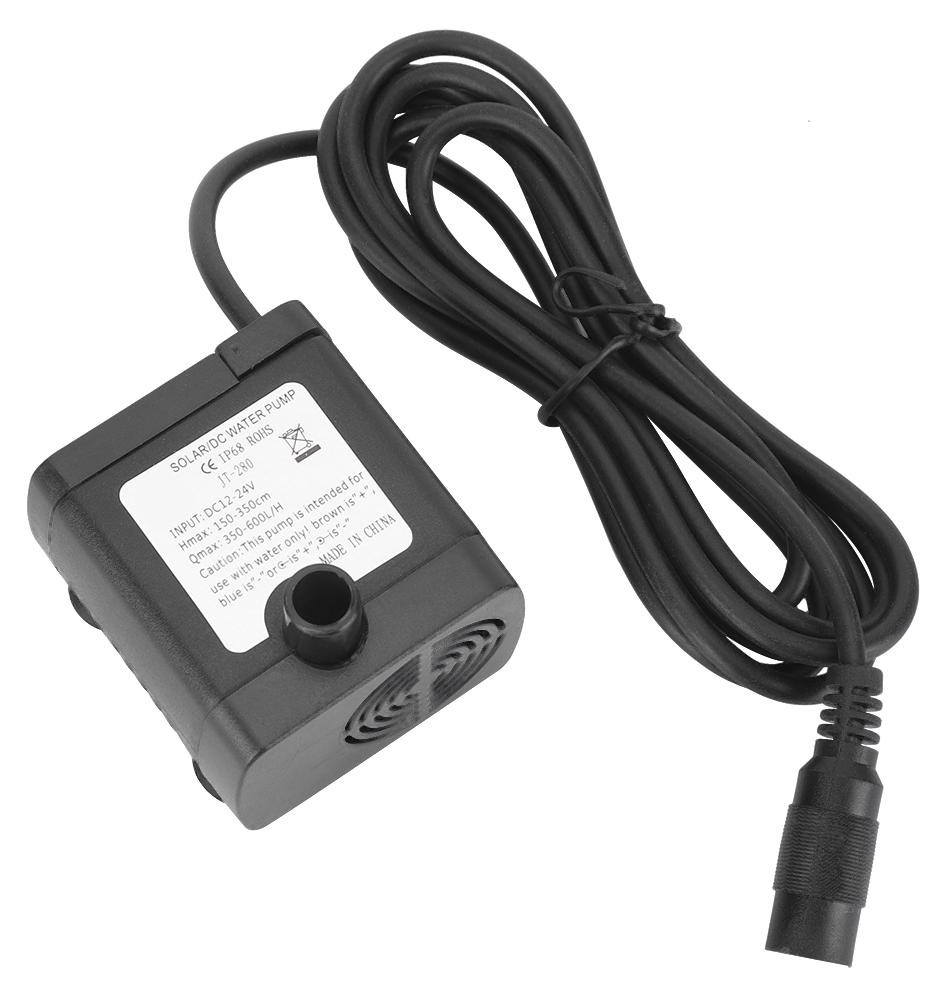 Gistuch Zonnepaneel-aangedreven DC-waterpomp, mini-borstelloze dompelpomp voor fonteinen, 24V
