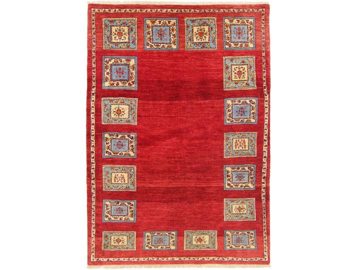 Perser Gabbeh Loribaft Teppich 147x207 Handgeknüpft Modern Orientteppich Perserteppich Wolle