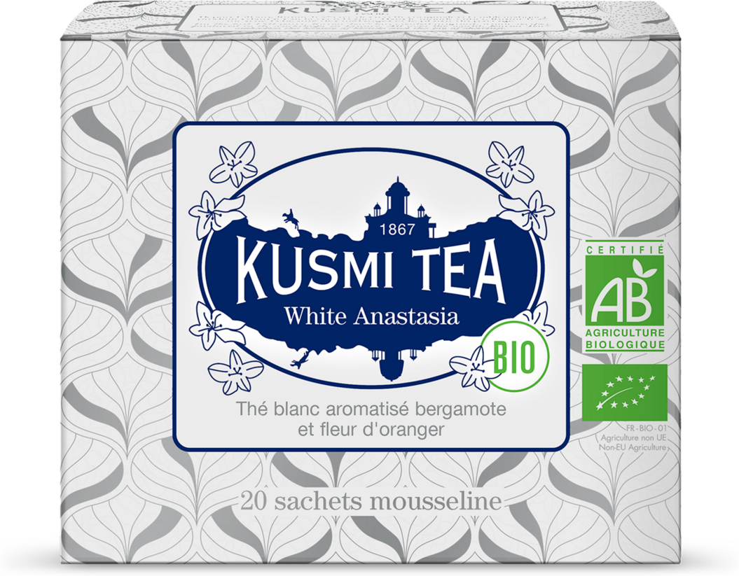 White Anastasia - Weißer tee Orangenblüte, bergamotte, bio - Kusmi Tea