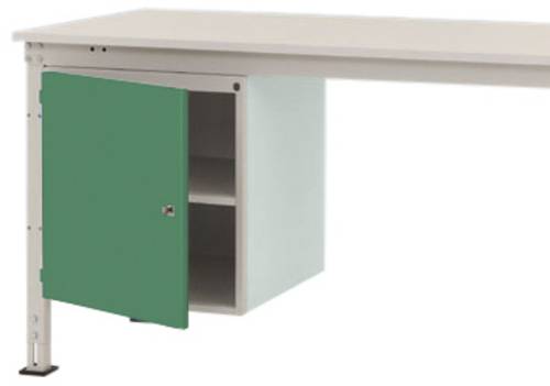 Manuflex ZB4967.6011 Gehäuse-Unterbau UNIVERSAL Stationär, Nutzhöhe 500mm mit 1 Tür links angeschlagen. Für Tischtiefe 1200mm
