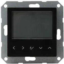 Kopp 298150005 HK07 - Raumthermostat mit Display, programmierbar, Farbe: schwarz matt