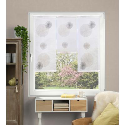 Vorhang HOME WOHNIDEEN "RAWLINS", stein, B:30cm H:80cm, Polyester, Gardinen, Bambus-Optik bedruckt