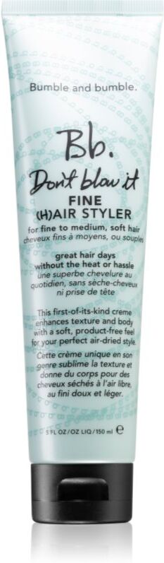 Bumble and bumble Don't Blow It Fine (H)air Styler soin hydratant sans rinçage pour cheveux fins 150 ml