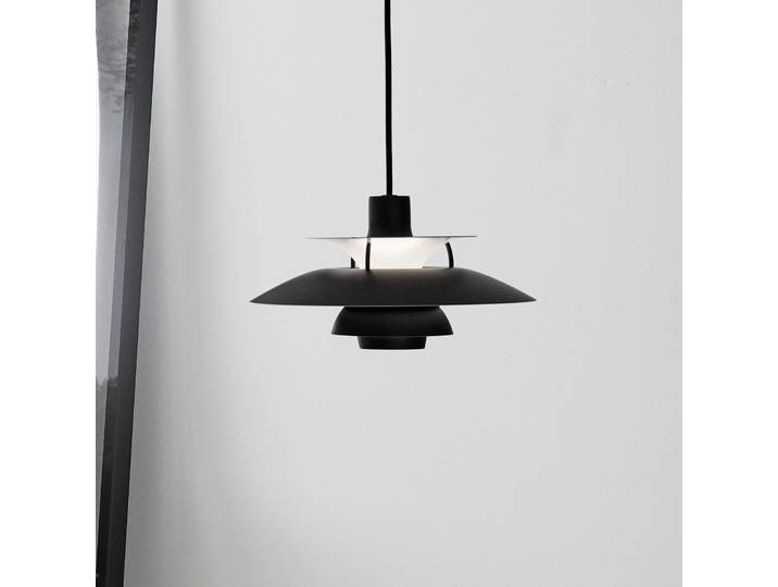 PH 5 300 Pendelleuchte Monochrome Black - Louis Poulsen - Wohnzimmer - Design - Metall - Einflammig