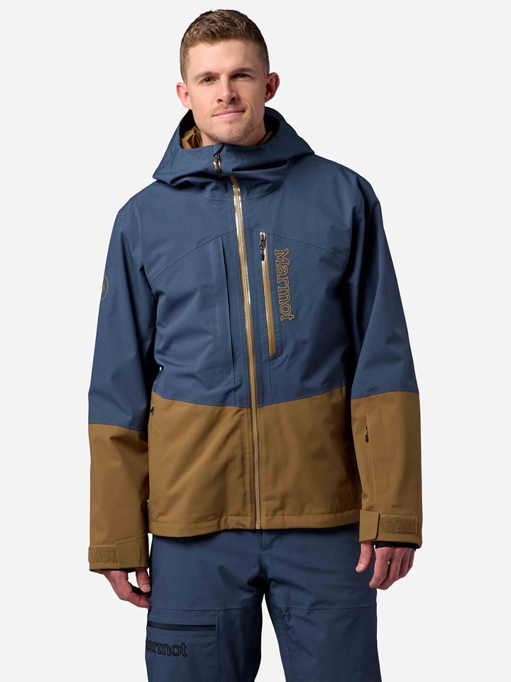 Marmot Ski-/ Snowboardjacke "Refuge" in Hellbraun/ Blau - S