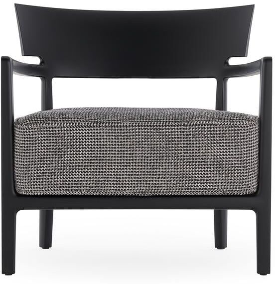 Kartell Cara Mat Sessel (schwarz / Stoff Fancy beige) schwarz / Stoff Fancy beige