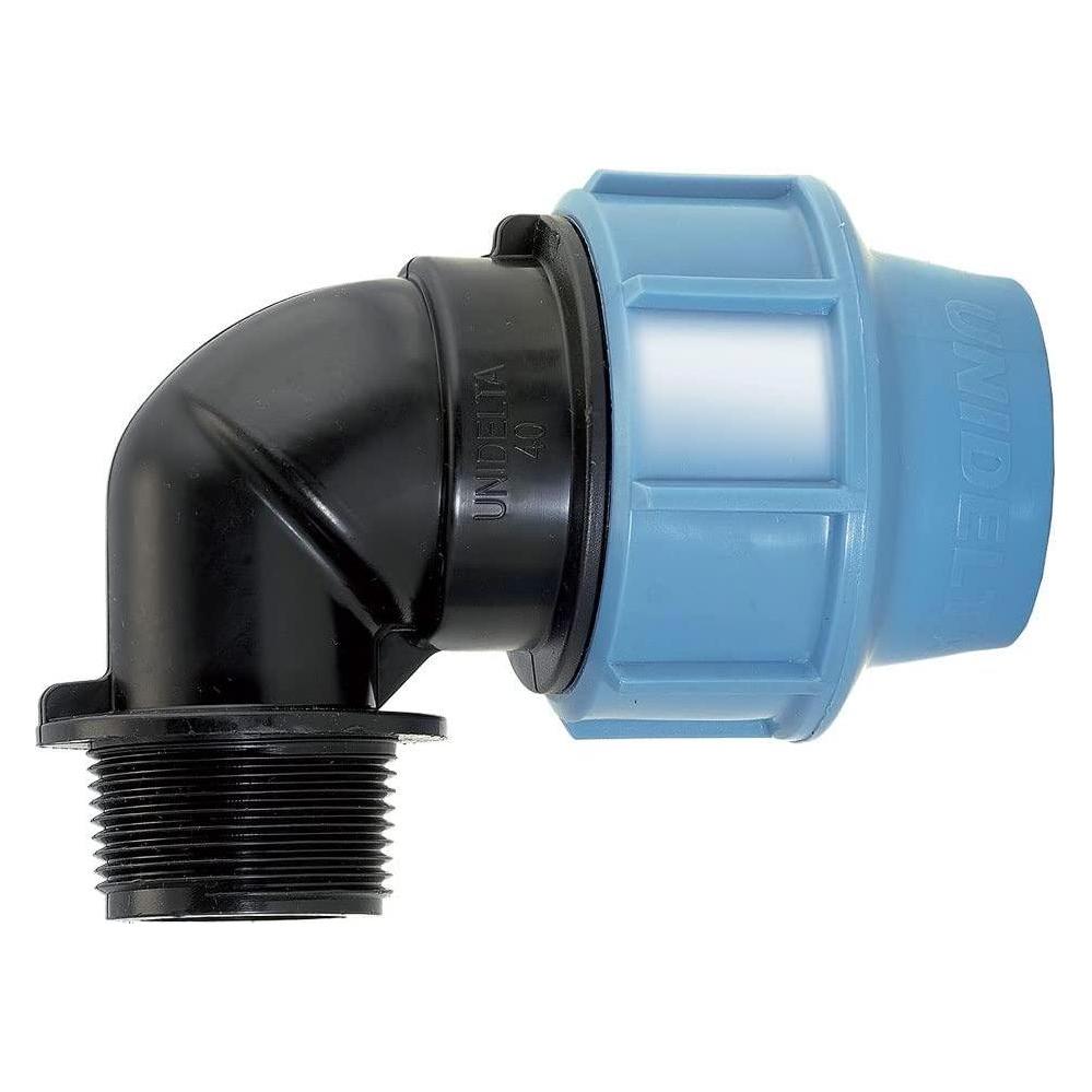 Unidelta PE-Winkelstück - 32 x 1 Zoll - mit Gewinde (Winkelverbindung) (69450200)