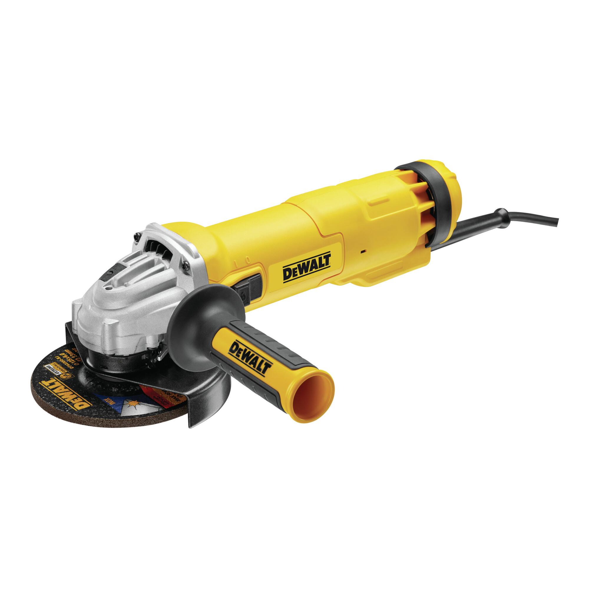 DEWALT DWE4217-QS Winkelschleifer aus Kunststoff und Metall, 125 mm, 1200 Watt)
