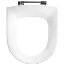 Pressalit Projecta D WC-Sitz 879011-DC7999 weiß polygiene, ohne Deckel, Standard, Spezialscharnier DC7, universal, Edelstahl