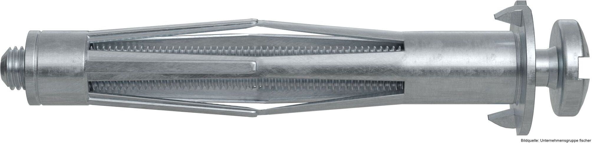fischerwerke fischer Hohlraum-Metalldübel HM 5 x 52 S mit metrischer Schraube, 4 Stück