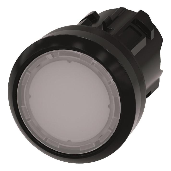 Siemens Illuminated pushbutton, 22mm, white (3SU1001-0AB60-0AA0)