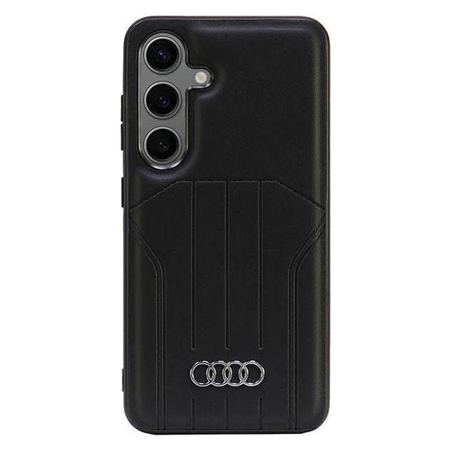 Audi Synthetic Leather MagSafe S921 czarny/black hardcase AU-TPUPCM-Q5/D1-BK (Samsung Galaxy S24) (AUDI000148-0)