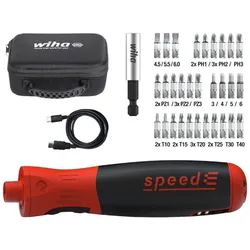 Wiha E-Schraubendreher speedE PocketDrive mit Bitbox und Tasche - 45791