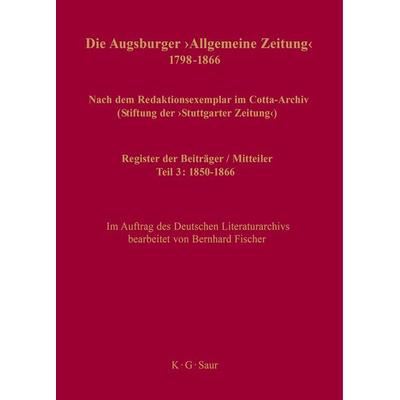 Register der Beiträger / Mitteiler, Gebundene Ausgabe von , De Gruyter, 978-3-598-34975-1