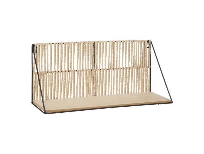 Atmosphera Étagère Sofia corde et métal 48 x 21 cm