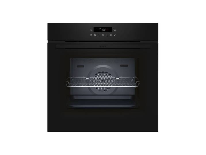 NEFF Pyrolyse Backofen B2CCJ7AK3 , Energieeffizienz: A+, schwarz, B:59,4cm H:59,5cm T:54,8cm, Backöfen, Air Fry für Knuspriges & mühelose Pyrolyse-Selbstreinigung, Pyrolyse Backofen