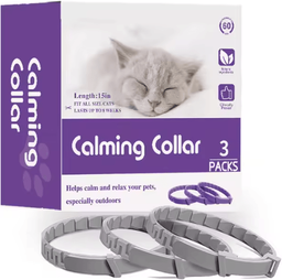 Inspire Curations CalmPaws 3 Pack Cat Pheromone Collars Adjustable Anxiety Relief Collar For Stress Free Comfort gray(3pcs)