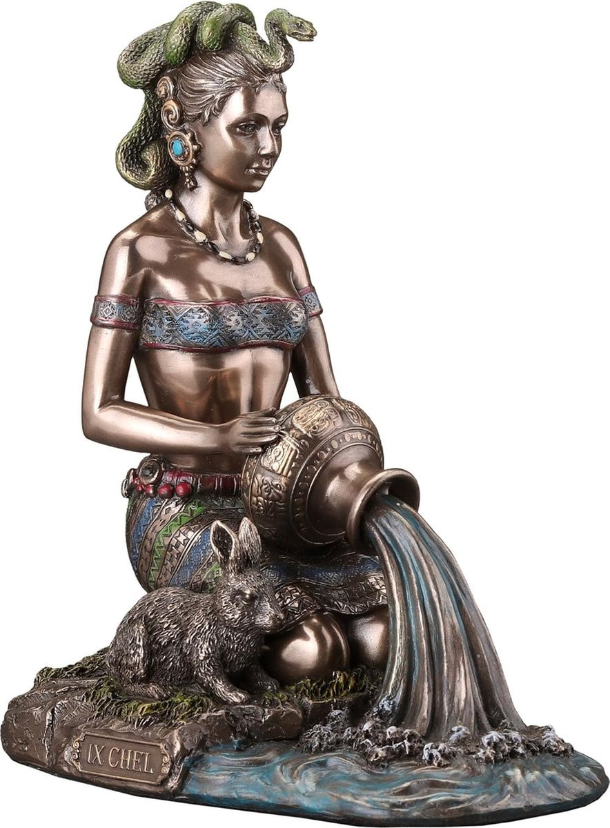 Veronese Design Beeld Ixchel Mayagodin van Verloskunde en Geneeskunde H x B x D: 16 x 14 x 8 cm