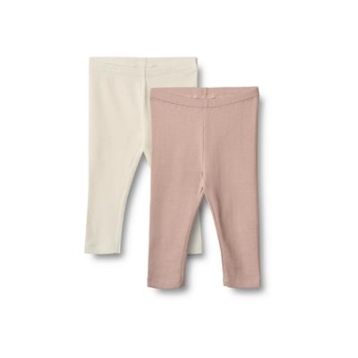 Leggings WHEAT "WHEAT 2 Leggings Jules", Mädchen, Gr. 86, rosa (rose powder), 95% Baumwolle (Bio), 5% Elasthan, unifarben, normal, Hosen Leggings