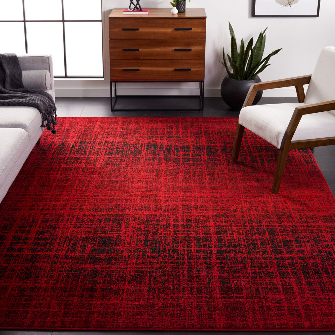 Rio Stonyford Abstract Area Rug Red Rectangle 235 x 305cm