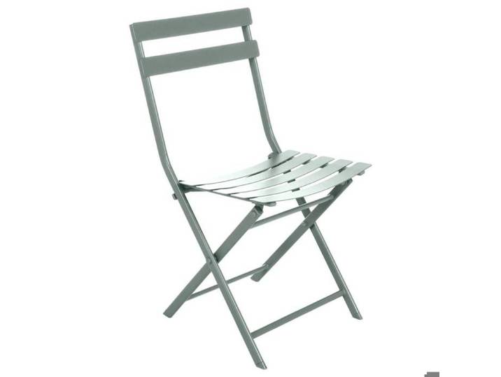 Chaise de jardin pliante  Greensboro  vert olive en acier traité époxy - Hespéride