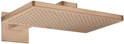 Hansgrohe Axor Kopfbrause 35278310 mit Brausearm, eckige Rosette, brushed red gold