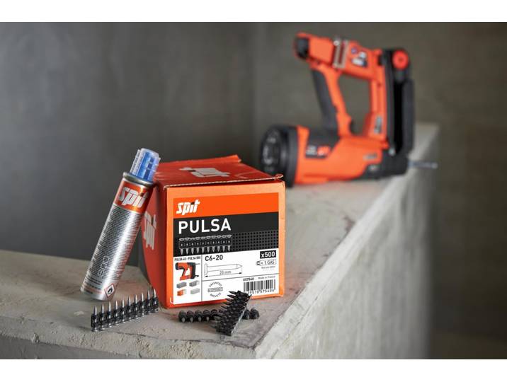 Spit – Clous Standards À Tête Plate 25 Mm – 500 Pièces – Acier Trempé Pour Béton Et Pierre Calcaire – Compatible Avec Chargeurs Pulsa