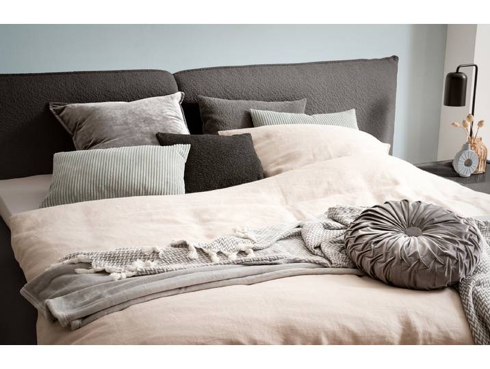 Coussin Cake Marron/Taupe Ø 42cm Polyester