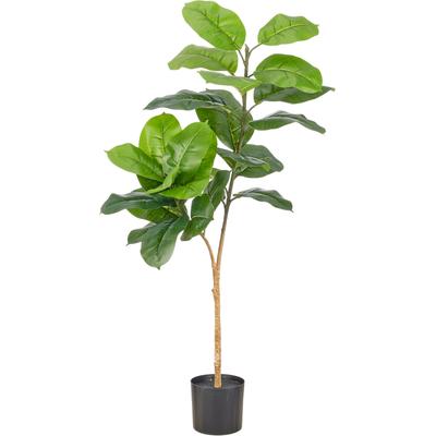 Kunstpflanze CREATIV GREEN "Ficus", grün, H:100cm, Obermaterial: 100% Kunststoff, Kunstpflanzen, Kunstpflanze, mit naturgetreuem Blattwerk