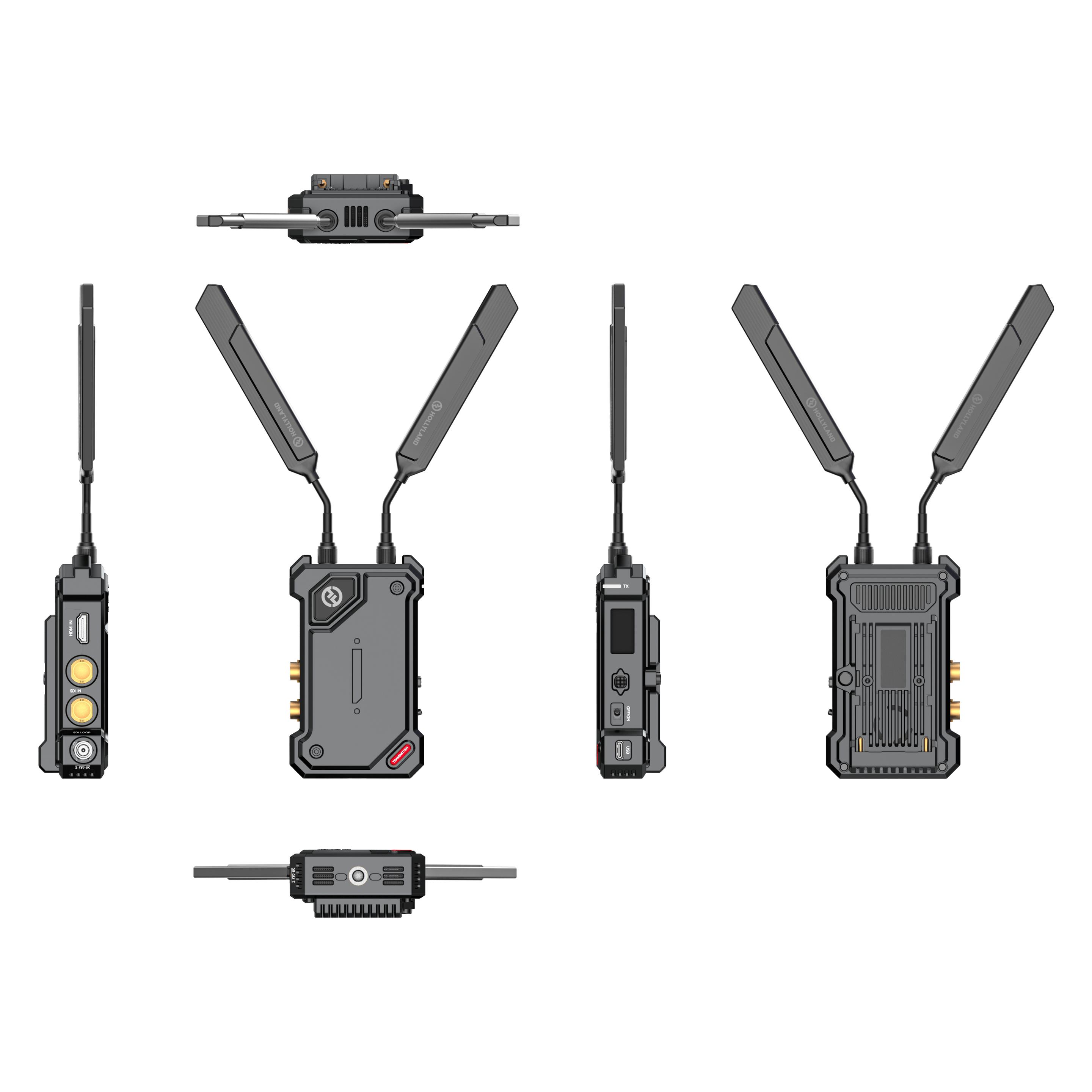 Hollyland Cosmo C2 - Wireless Videofunklösung mit 2 Sender und 1 Empfänger (1000 m) (Cosmo C2 2TX & 1RX)