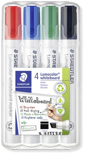 Staedtler Lumocolor 351 B 351 B WP4 Whiteboardmarker Blau, Grün, Rot, Schwarz 4St.